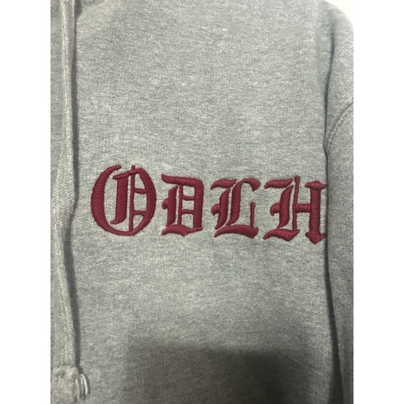 VTG Oscar De La Hoya Full Zip Hoodie Gray ODLH Boxing Graphic Mens Sweatshirt - Picture 3 of 10